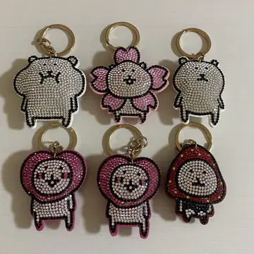 나가노 농담곰 큐빅 스트랩 5종 세트