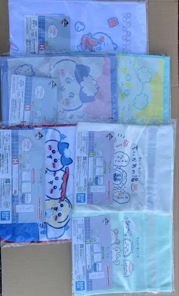 치이카와 제일복권 치이카와의 온천 H상 패브릭 전 6종 타월 복주머니