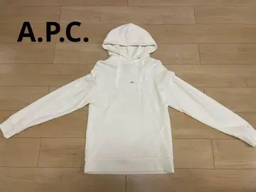 9/28까지 A.P.C. 미니 로고 후드티 화이트 S 사이즈