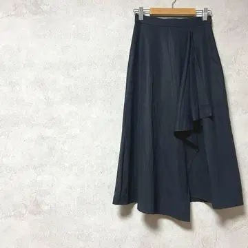 개럴개런트 면 100% 일본제 플레어 스커트 비대칭 블랙 봄/여름/가을