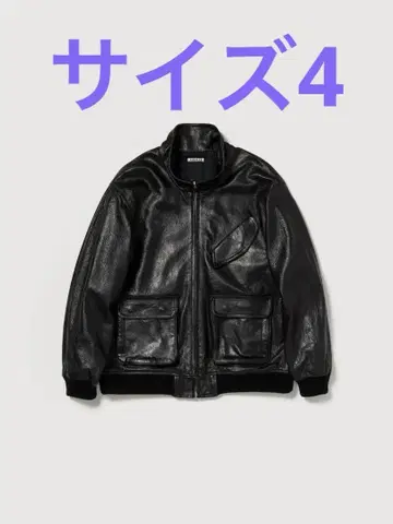 AURALEE 25AW LAMB LEATHER ZIP BLOUSON 4