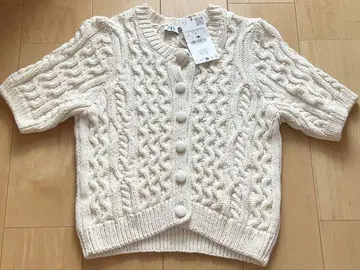 ZARA 케이블 니트 반팔 택 포함 미사용품