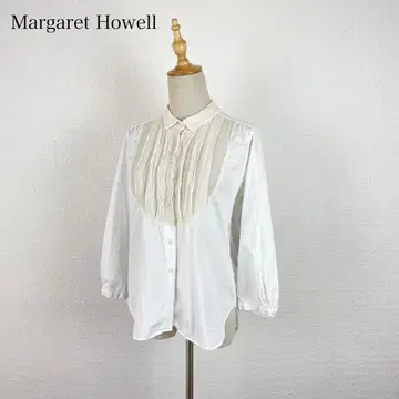 MARGARET HOWELL 쉬폰 절개 블라우스