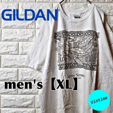 AH203 [GILDAN] 프린트T셔츠 [남성용 XL] 화이트