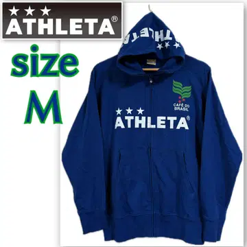 새상품급 아스레타 ATHLETA 풀 집업 후드티 M 얇은 소재 축구 풋살