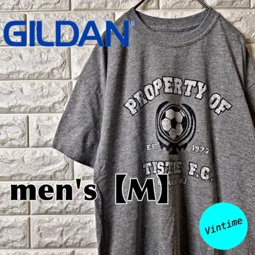 AH204 [ GILDAN ] 프린트 T셔츠 [ 남성용 M ] 그레이