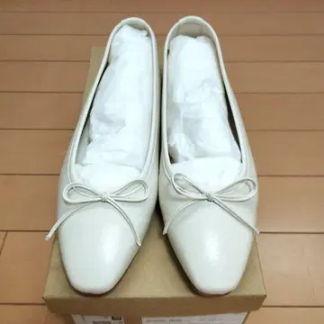 LE TALON 루탈론 프렌치 스퀘어 발레 23.0cm 화이트