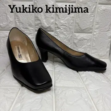 [일본제] Yukiko kimijima 가죽 펌프스 블랙 21.5cm