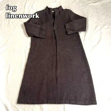 fog linenwork 포그린워크 브라운 린넨울 원피스
