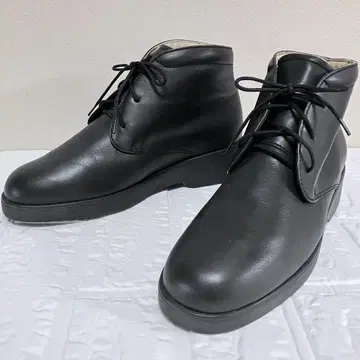 클락스 Clarks [레어!] 영국제 처카 부츠 통굽 가죽 블랙
