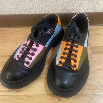 Camper 컬러 블록 가죽 신발
