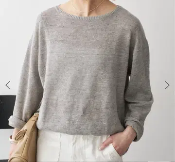 Spick and Span 린넨 코튼 루즈 풀오버