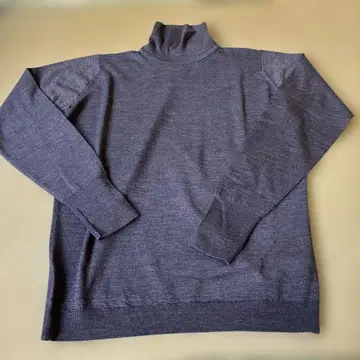 JOHN SMEDLEY 그레이 터틀넥 스웨터