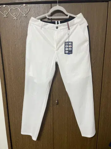 새상품 타미힐피거 골프 팬츠 화이트 미사용 택 포함