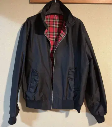 made in uk 탄력 해링턴 자켓 짧은 기장 스윙탑 빈티지