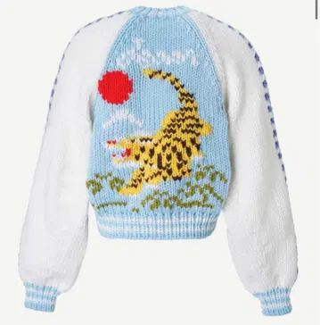 ANREALAGE KNIT SOUVENIR JACKET SAX