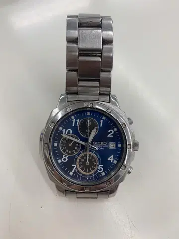 SEIKO 크로노그래프 손목시계 파랑