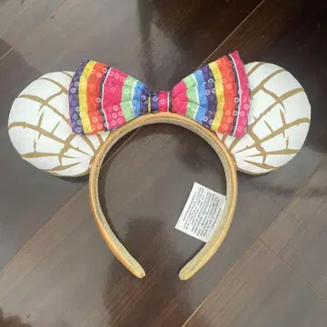 미키마우스 머리띠 컬러풀 리본