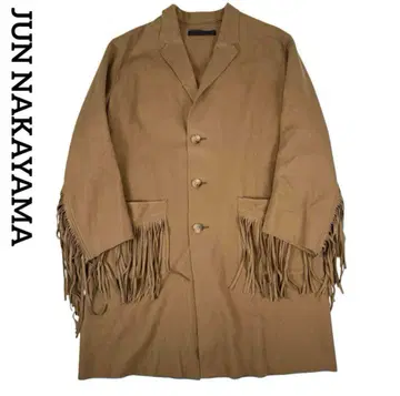 JUN NAKAYAMA 준 나카야마 프린지 체스터 코트 울