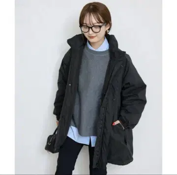 IENA SLOBE 워셔블 충전솜 몬스터 후드티 블루종 36