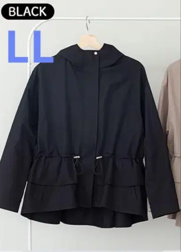 블랙 후드 부착 마운틴 후드티 백 프릴