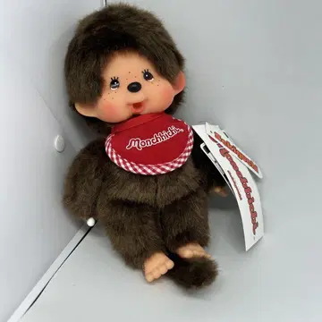 택 포함 새상품 몬치치 봉제 인형 브라운 약 20cm