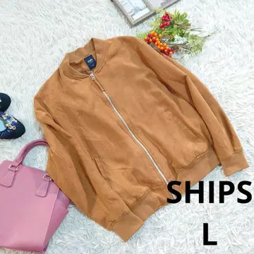 SHIPS COLORS 노카라 자켓 (L) 브라운 계열/세탁 가능
