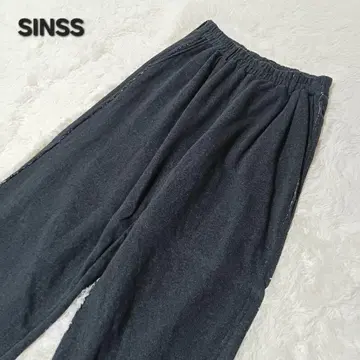 미사용 새상품 SINSS 2턱 와이드 스웨트 팬츠 완판템 차콜