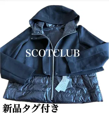 36000엔 택 포함 새상품 SCOTCLUB 다운 디자인 아우터 블랙