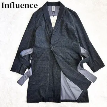 새상품 Influence 코튼 코듀로이 숄카라 롱 코트