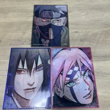 NARUTO 나루토 돌풍전 클리어 파일 3점 세트