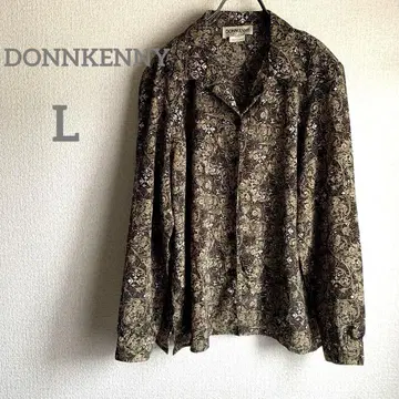 DONNKENNY 꽃무늬 긴팔 셔츠 [ L ]