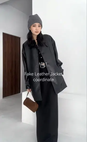 cizatto 페이크 가죽 자켓