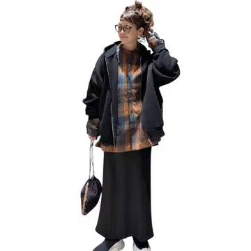 렙심 LEPSIM 퍼프 에어 ZIPBIG 후디 후드티 블랙