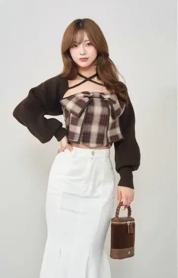 Darich 빅 리본 앙상블 (브라운)