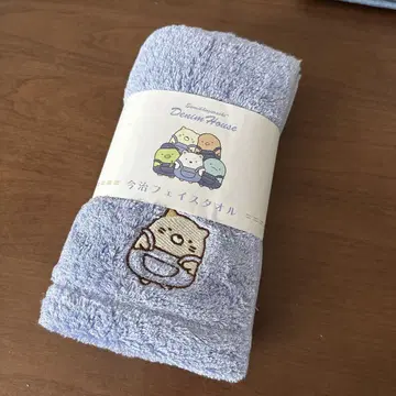 스미코구라시 데님 하우스 가루이자와 이마바리 페이스 타월 고양이