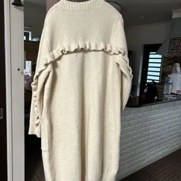 백 프릴 가디건