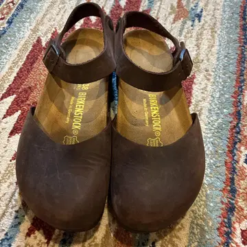 BIRKENSTOCK 브라운 사보 클로그 샌들 38
