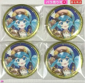 프로세카 넨도로이드 100번 기념 전시회 글리터 캔뱃지 4개 하츠네 미쿠