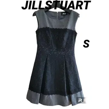 클리닝 새상품급 [ JILLSTUART ] S 그레이 x 블랙 레이스