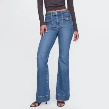새상품급 갭 GAP 70s FRARE HIGH RISE 24 데님