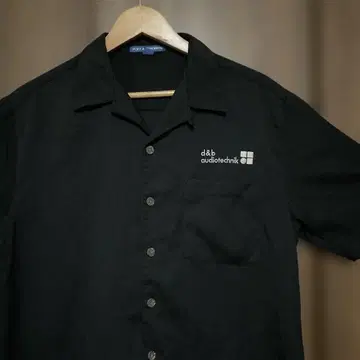 d&b audiotechnik 오픈 카라 셔츠 반팔 S 블랙 NAMM