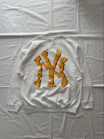bootlab NEWYORK CHEEZE SWEAT WHITE L