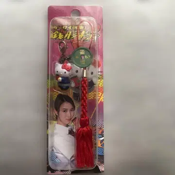 [레어] 키티 휴대폰 형사 제니가타 근부 스트랩 산리오 콜라보 귀여운