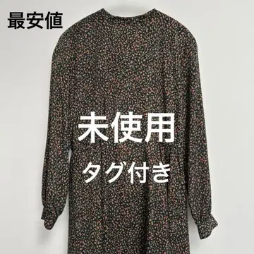 URBAN RESEARCH 산카쿠키카 패턴 프린트 개더 원피스