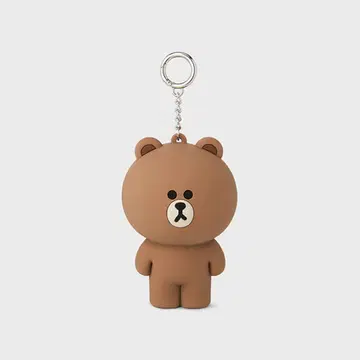 라인프렌즈 LINEFRIENDS 키링 파우치 브라운