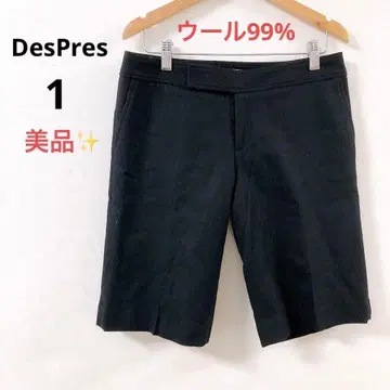 [ 새상품급 ] 데프레 하프 팬츠 울 블랙 여성용 S