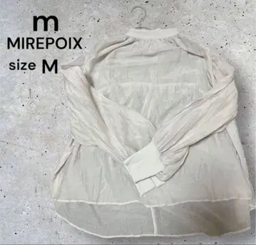 MIREPOIX 벌룬 슬리브 셔츠 M 사이즈 블랙