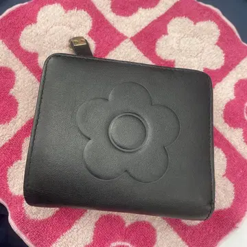 MARY QUANT 블랙 접이식 지갑