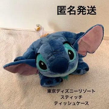 [ 레어 ] 디즈니 리조트 스티치 봉제 인형 티슈 케이스